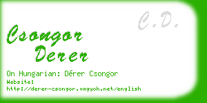 csongor derer business card